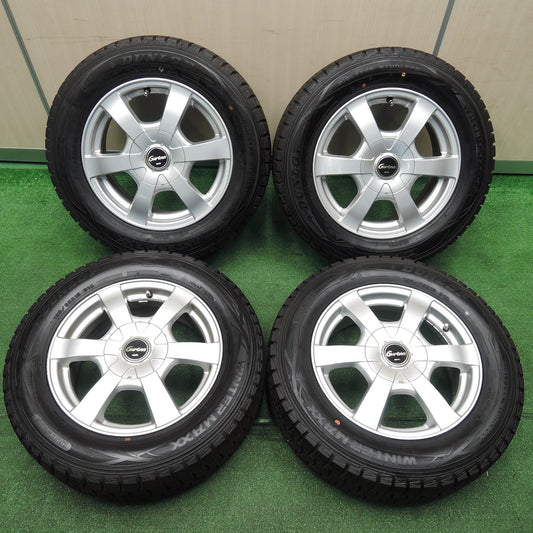 [送料無料]バリ溝！9.5分★スタッドレス 195/65R15 ダンロップ ウインターマックス WM01 Gurtna weds 15インチ PCD114.3/5H★3102301NJス