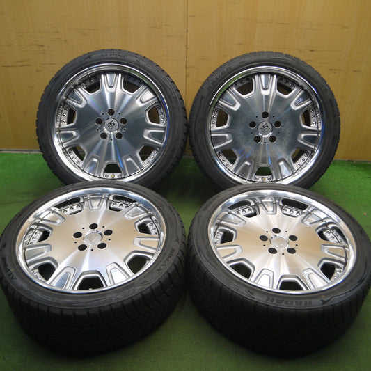 *送料無料* 4本価格★WORK LS507 245/40R19 スタッドレス レーダー DIMAX ALPINE ワーク ディッシュ 19インチ PCD114.3/5H★4020207Hス