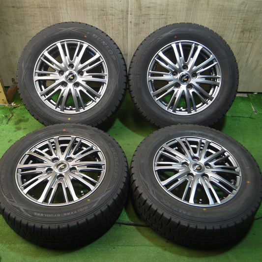 [送料無料]バリ溝！19年！キレイ！9分★スタッドレス 195/65R15 ダンロップ ウインターマックス WM01 Fang ファング 15インチ PCD114.3/5H★3091308Hス