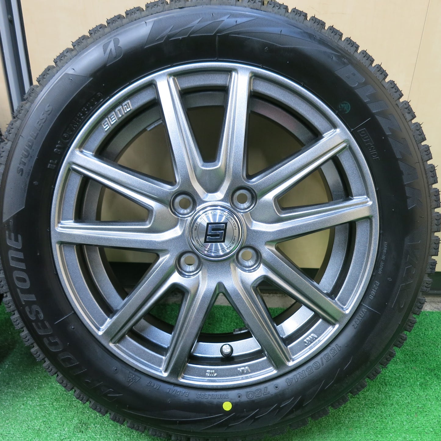 [送料無料]未使用！22年★スタッドレス 155/65R14 ブリヂストン ブリザック VRX2 SEIN ザイン 14インチ PCD100/4H★3051306ヒス