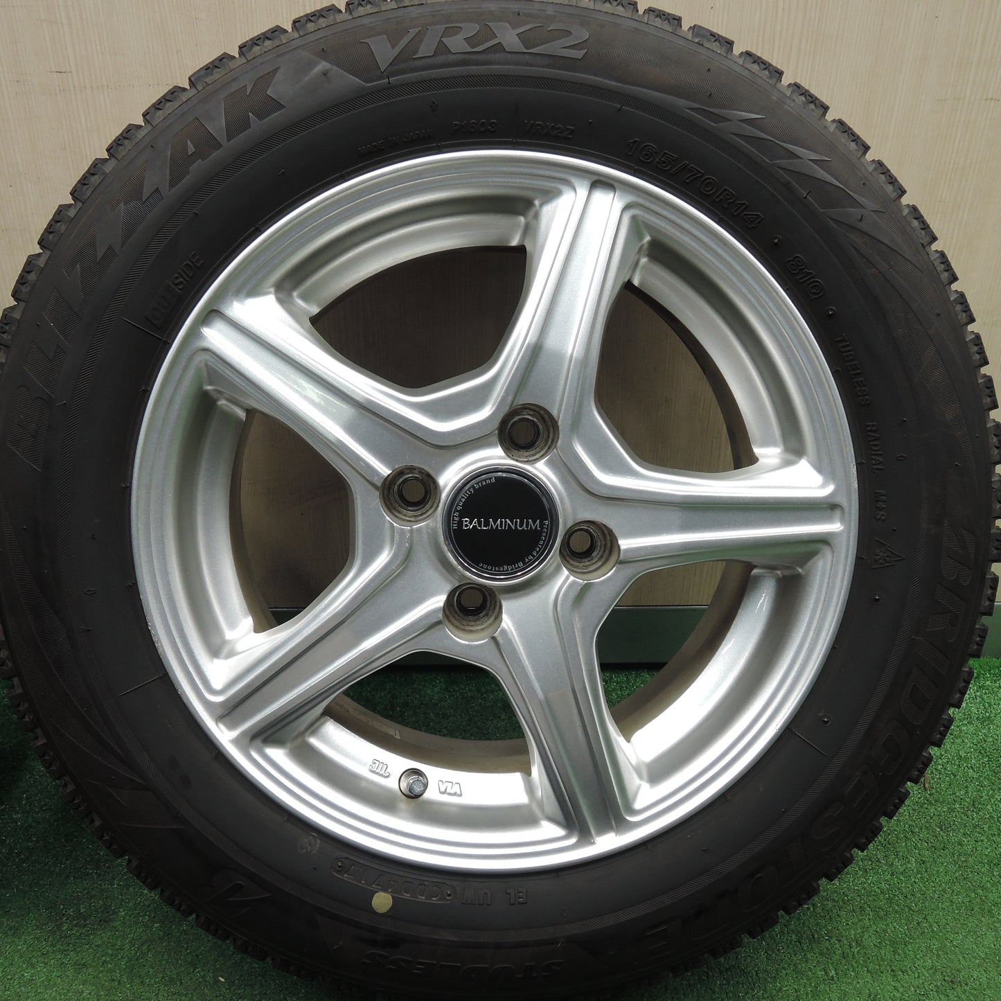 *送料無料*4本価格★スタッドレス 165/70R14 ブリヂストン ブリザック VRX2 BALMINUM バルミナ 14インチ PCD100/4H★3121002HAス