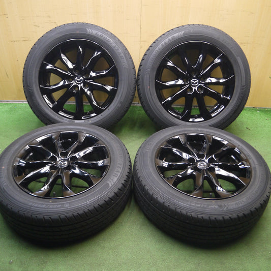 *送料無料*バリ溝！キレイ！9.5分★マツダ 純正 225/60R18 グッドイヤー EfficientGrip SUV hybrid HP01 18インチ PCD114.3/5H★3121914Hノ