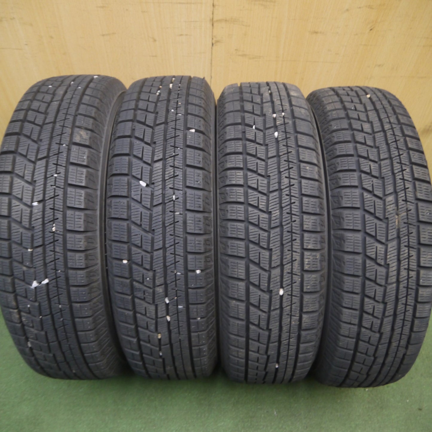 *送料無料* バリ溝！21年！ほぼ10分★スタッドレス 155/65R13 ヨコハマ アイスガード iG60 SCHNEIDER ATECH シュナイダー 13インチ PCD100/4H★4021301Hス