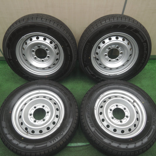 *送料無料*新車外し！22年★トヨタ カムロード 純正 スチール 195/70R15 ヨコハマ BluEarth-Van RY55 15インチ PCD139.7/6H★3111812HAノ