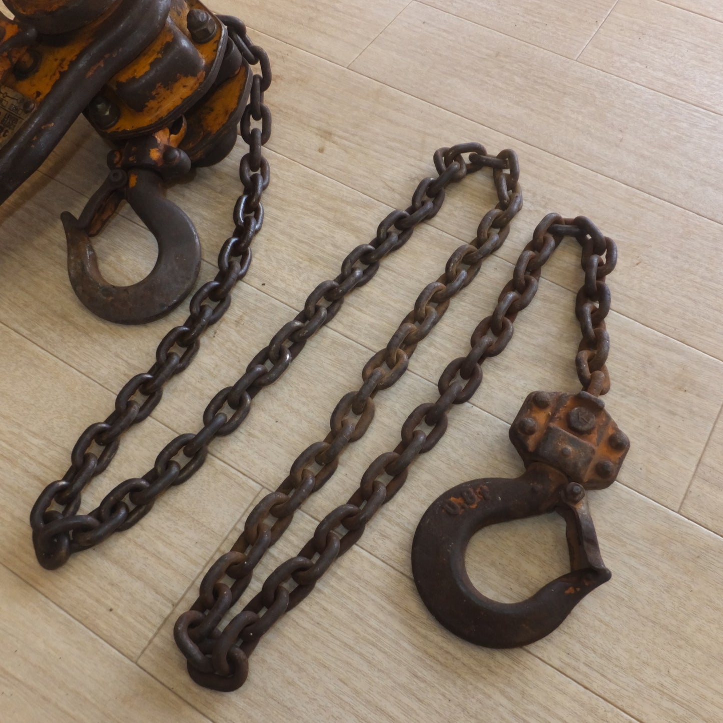 [送料無料] 現状品★キトー KITO レバーブロック LB008 L5A 0.8t　CHAIN:V-5.6×15.7mm★