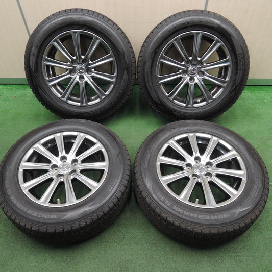 *送料無料*センサー付！バリ溝！綺麗！9.5分★レクサス NX 純正 225/65R17 スタッドレス ダンロップ ウインターマックス SJ8 PCD114.3/5H★3121808TNス