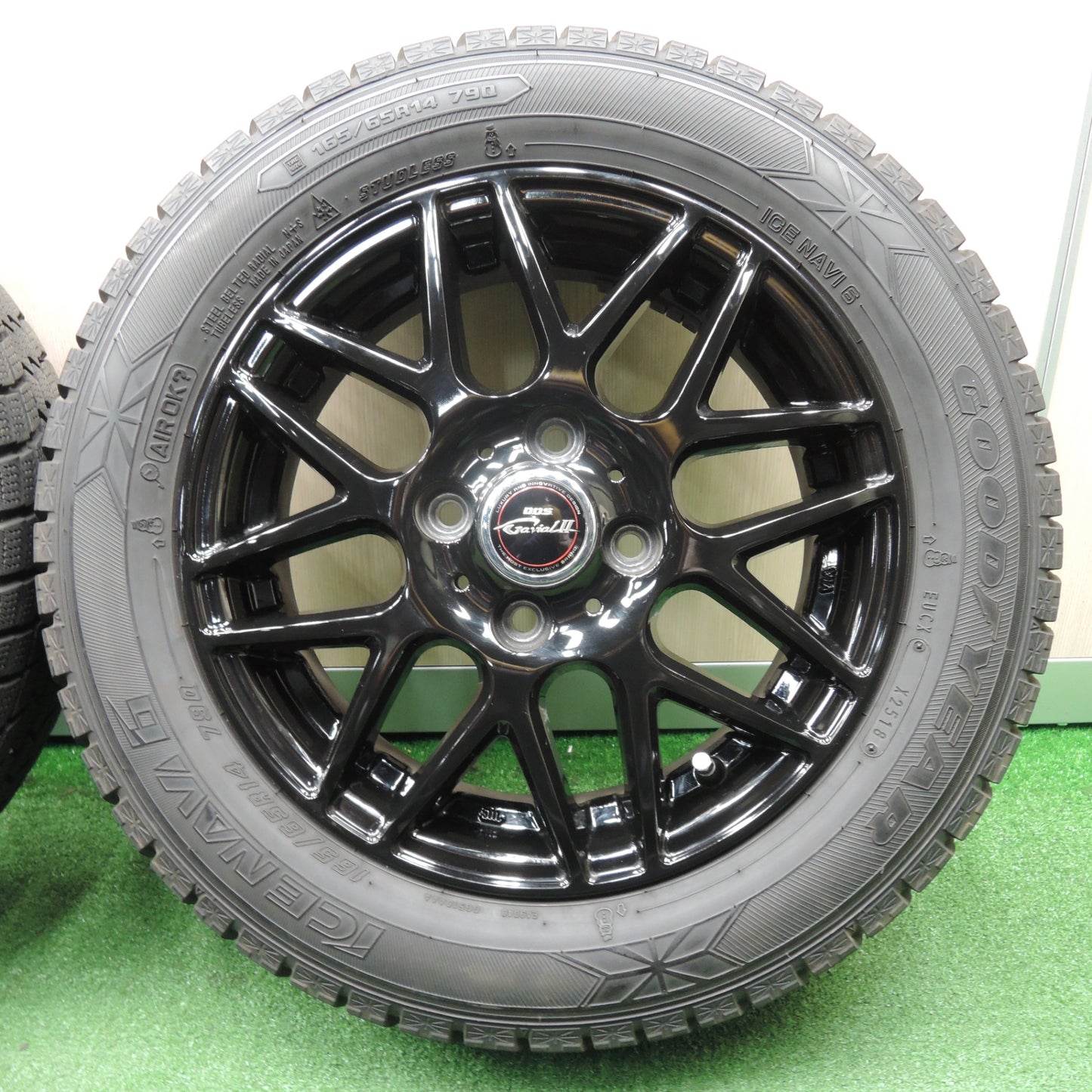 *送料無料* 4本価格★スタッドレス 165/65R14 グッドイヤー アイスナビ6 D.O.S. GaviaLⅡ DOS 14インチ PCD100/4H★4022602NJス