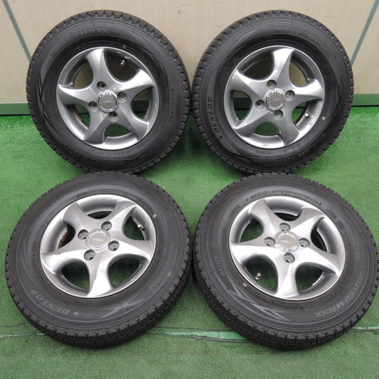 *送料無料*バリ溝！21年！9.5分★スタッドレス 145R12 6PR ダンロップ ウインターマックス SV01 TOPRUN トップラン 12インチ PCD100/4H★3120909TNス